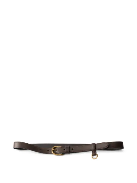 Prada buckle-detail leather belt Brown 1CS143X72