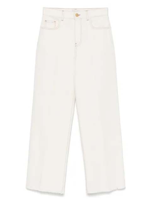 Giambattista Valli frayed-edges jeans White 25SSSVMO3111J1DEN