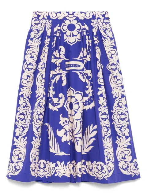 ETRO printed midi skirt Blue WRFA011299SP5E4
