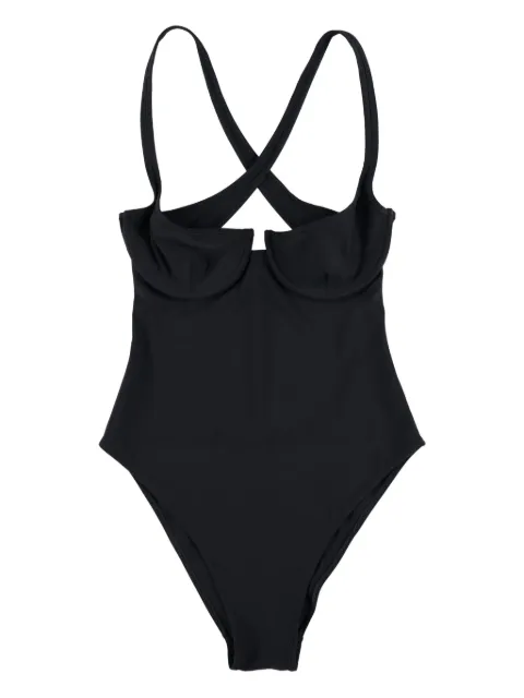 LIDO criss-cross swimsuit Black OTTANTATRE