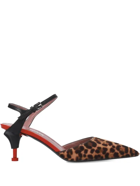 Premiata printed pumps Brown M7013LEOMIELEMOROGARNEROSVER
