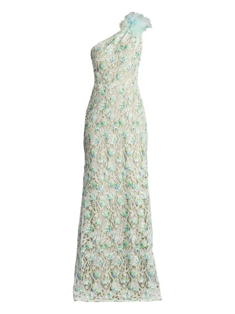 Tadashi Shoji floral-motif dress White CHY25433L