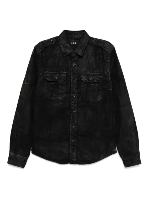 P.L.N. cotton shirt Black 295