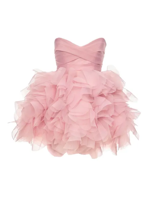 Ana Radu ruffle-detail minidress Pink 44178
