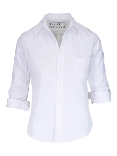 Frank & Eileen cotton shirt White BARRYWHTD