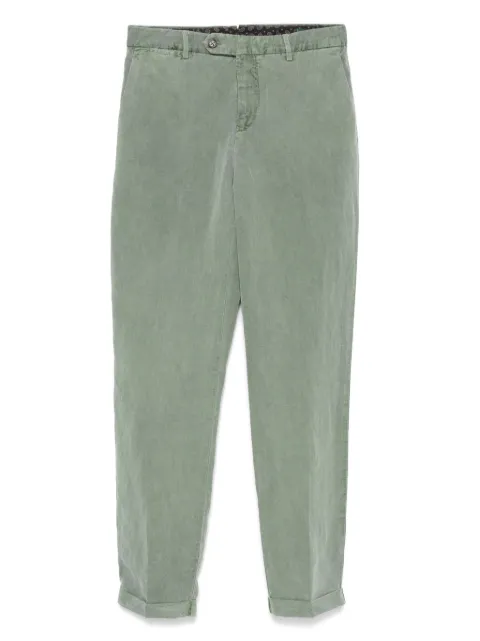 Berwich belt-loops trousers Green YRETROLONGGD0068