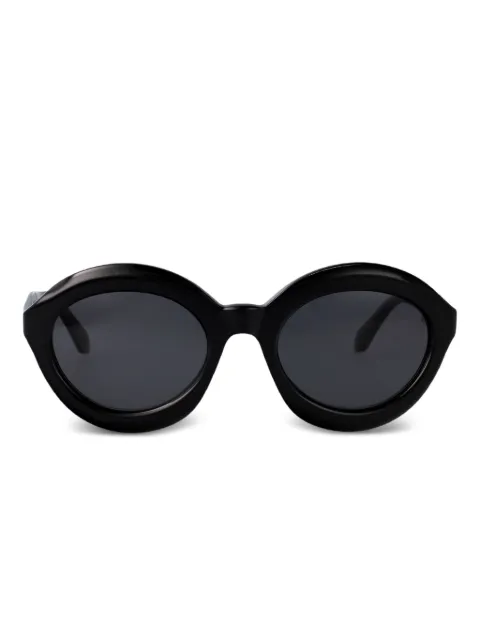 Alaïa oversized oval sunglasses Black AA0088S001