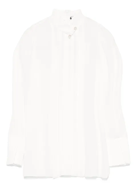 NISSA appliqué-detail blouse White TOP15801