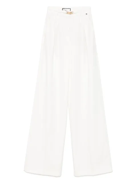 NISSA pleat-detailed trousers White P15802