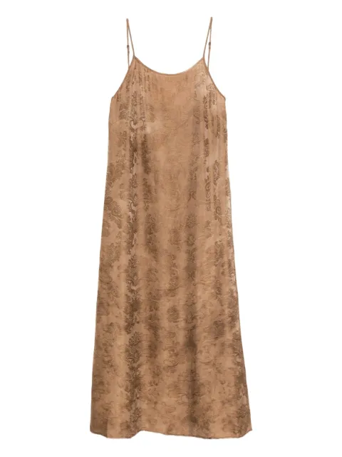 Uma Wang Anaya midi dress Brown UW5081