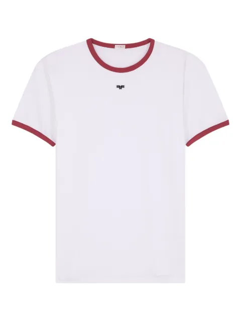 FURSAC contrast-trim cotton t-shirt White FHPTS00053