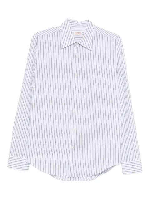 FURSAC striped-pattern long-sleeve shirt White FHPCH00282