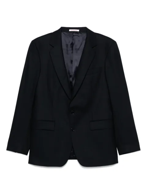 FURSAC virgin wool single-breasted blazer Blue FHPVE00112