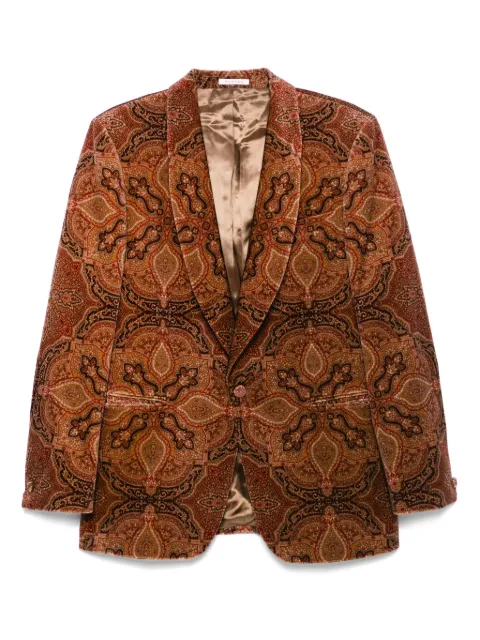 FURSAC single-breasted blazer Brown FHPVE00239