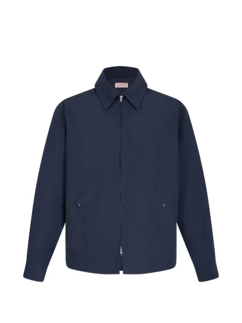 FURSAC classic-collar jacket Blue FHPBL00120