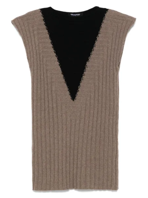 Kiko Kostadinov Dakota vest Brown KKWSS25KN1291