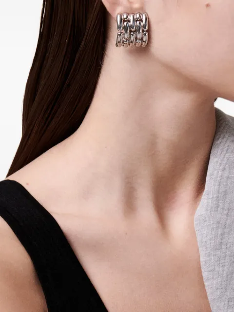 Jennifer Gibson Jewellery 1980s Givenchy watch link earrings Silver GIVWATCHLNKERG