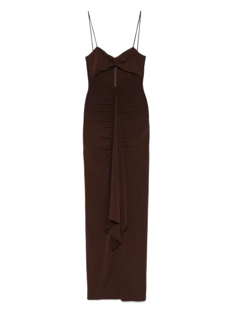 NISSA cut-out maxi dress Brown RS15826BROWN