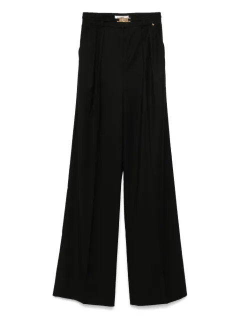 NISSA belted trousers Black P15802
