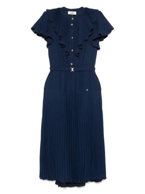 NISSA pleated midi dress Blue RZ15789