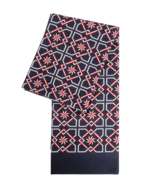 FURSAC geometric-star-print scarf Blue FHABO00122