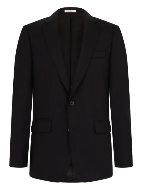 FURSAC single-breasted notched-lapel blazer Black FHPVE00238
