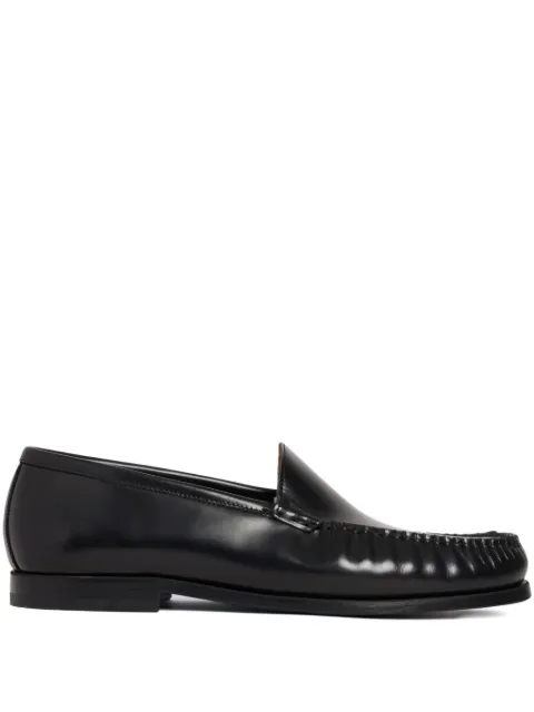FURSAC leather loafers Black FHACH00053