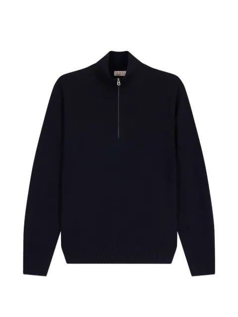 FURSAC wool zip-up sweater Blue FHPPU00097