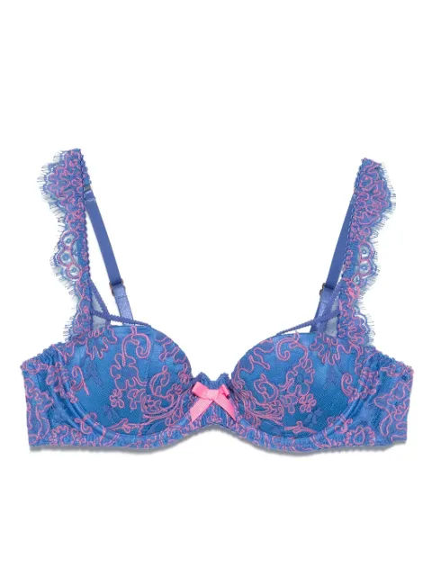 Agent Provocateur embroidered-lace bra Blue AP12414400650