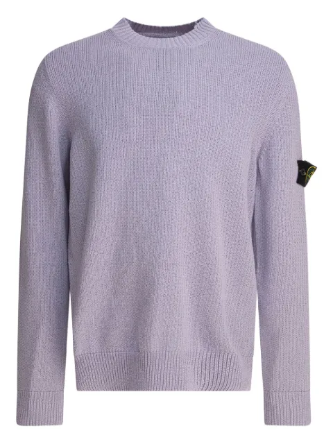 Stone Island ribbed crew-neck sweater Purple 5100042S00D3