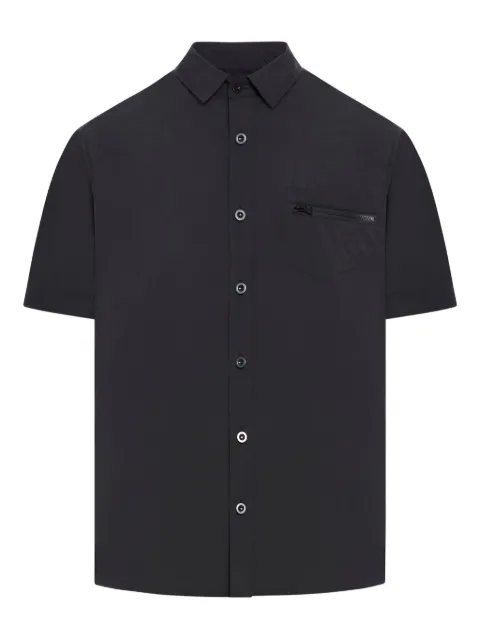 sacai short-sleeve button-up shirt Black 2503637M