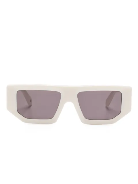 Off-White Eyewear logo-plaque sunglasses White OERI13FVANCOUVER
