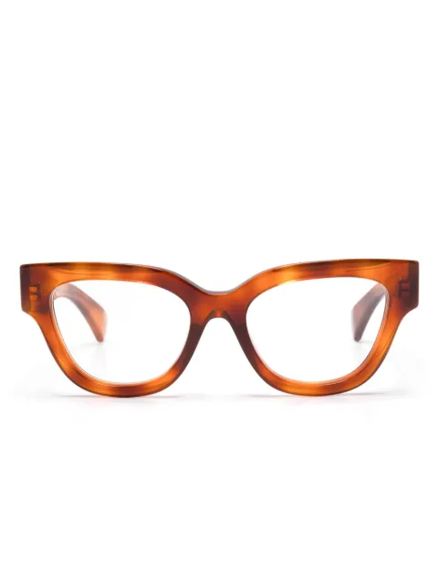 Gucci Eyewear cat-eye frame glasses Brown GG1837O002