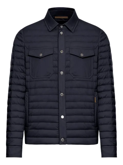 Moorer quilted padded jacket Blue MOUGI101154TEPA028