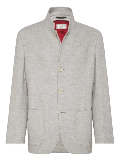 Brunello Cucinelli cashmere blazer Grey MT4016265C351