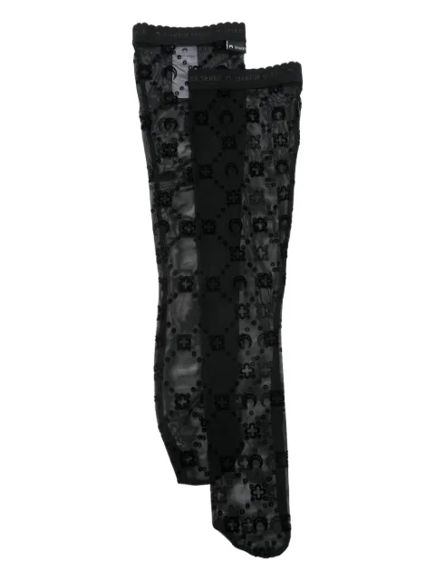 Marine Serre Moonogram socks Black WSO001ACJER0005
