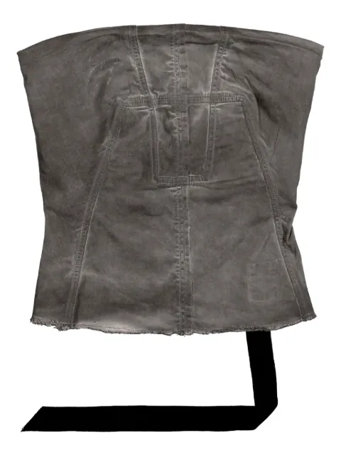 Rick Owens DRKSHDW bustier top Grey DS01E3127SCF78