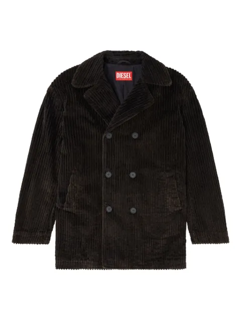 Diesel W-Otis double-breasted coat Black A185990EPBU