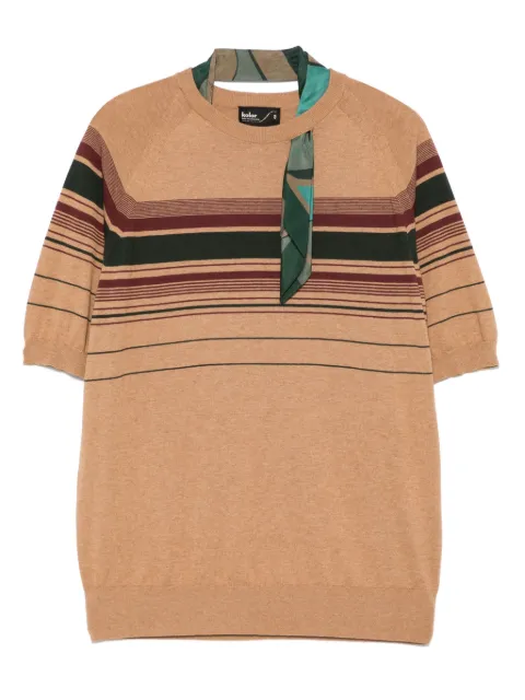 Kolor striped T-shirt Brown 25SCMN03301