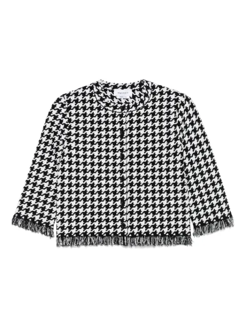 Alexander McQueen houndstooth-pattern jacket Black 829315Q1BDB