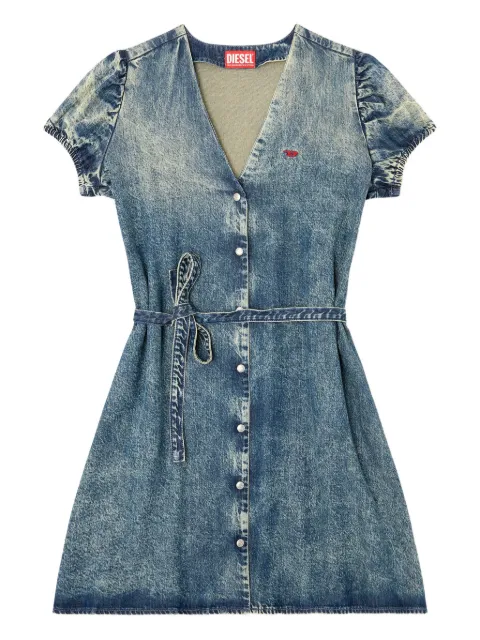 Diesel mini De-Ollish-D buttoned-front day dress Blue A19653068TT