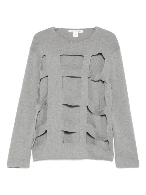 Comme Des Garçons Shirt cut-out sweater Grey FON002