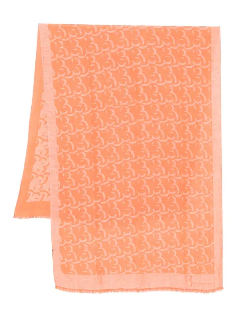 Billionaire logo-print scarf Orange BLC50335017