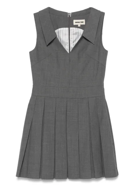 SHUSHU/TONG pleated mini dress Grey FSDEDR07FFV456