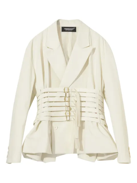 Undercover double-breasted blazer White UC1E1103