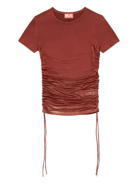 Diesel T-Rey drawstring-gathered T-shirt Brown A193920JLBU