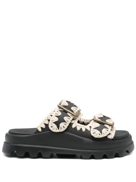 Mou Eva buckled sandals Black SW661001N