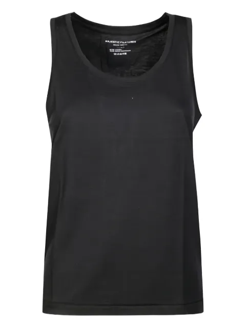 Majestic Filatures jersey tank top Black M296FDE187