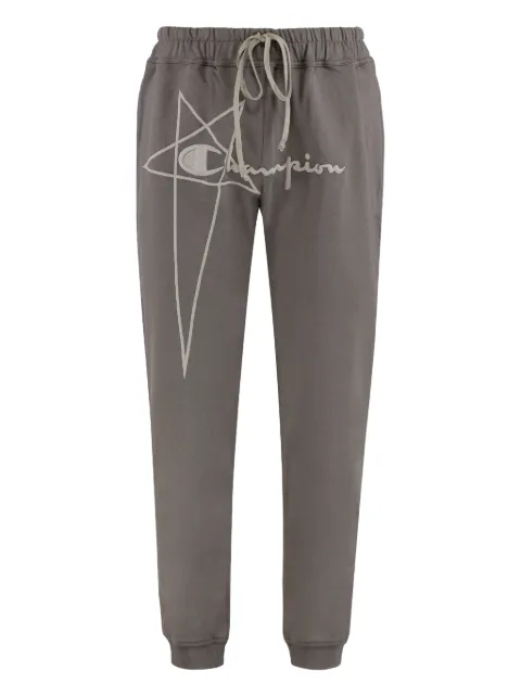 Rick Owens x Champion cotton track pants Grey CM02C9243CHFE