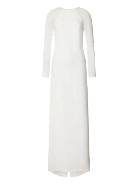 Alberta Ferretti satin dress White AEF252M04645134